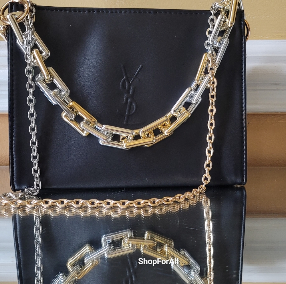 Yves Saint Laurent sliver gold crossbody - Picture 5 of 16